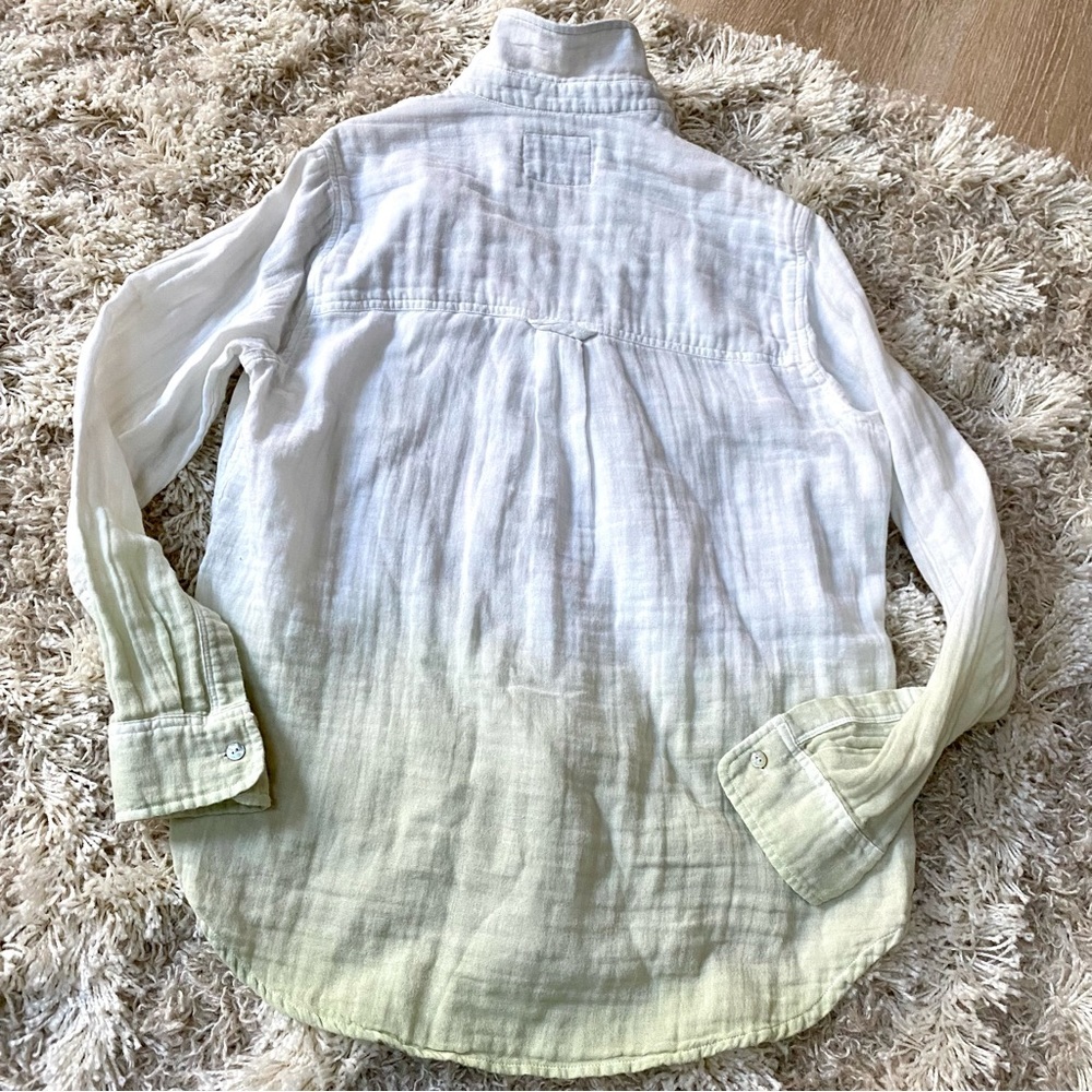 Rails Ellis Button Down Blue Mint Ombre Dip Dye T… - image 7